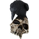 Statue De Zombie Avec Corbeau - Design Toscano - Sculpture En Résine Peinte à La Main - Dimensions 15 X 19 X 26,5 Cm - Déco D'Halloween Ou D'intérieur Gothique - 11